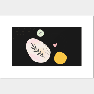 Abstract illustration inspired by nature and love Posters and Art